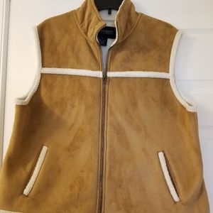 Faux sherpa vest